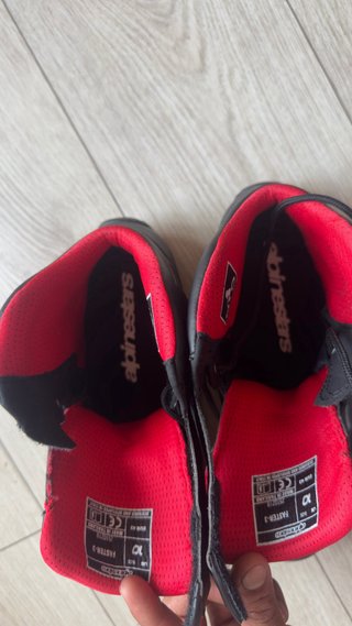 Botas Moto Alpinestars Negras y Rojas 43