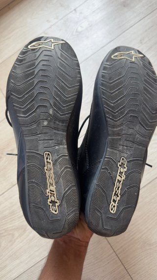 Botas Moto Alpinestars Negras y Rojas 43