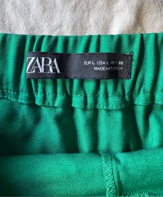Falda pantalón Zara verde Talla L