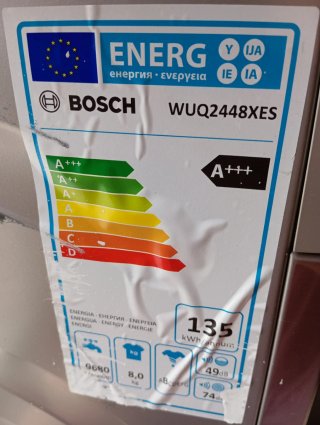 Lavadora Bosch EcoSilence 8kg 1200rpm