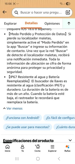 4 Localizadores Inteligentes Bluetooth nuevo a est