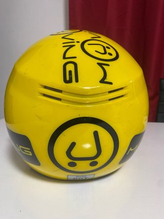 Casco Moto Jet Amarillo Smile Visera