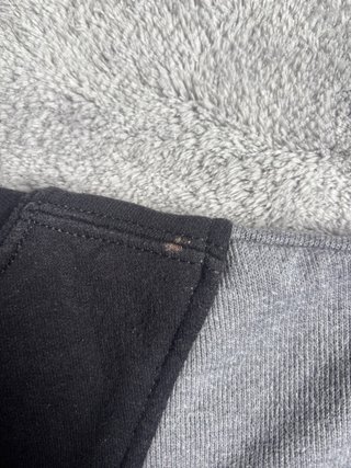 Sudadera Gant colorblock negra/gris vintage