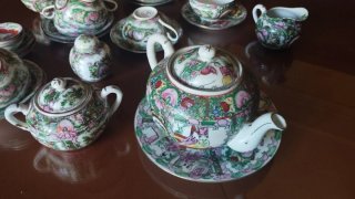 Juego de Té Vintage Porcelana Macau