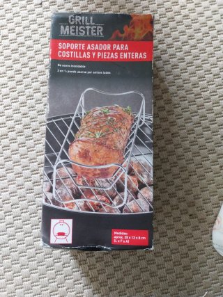 Soporte Asador Grill Meister Acero Inoxidable