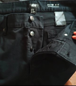 Bermudas vaqueras de hombre negras