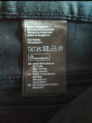 Bermudas vaqueras de hombre negras