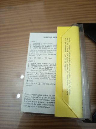 Cinta Cassette Nacha Pop Nacha Pop