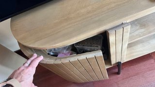 Mueble TV Sklum Madera Mango Patas Negras