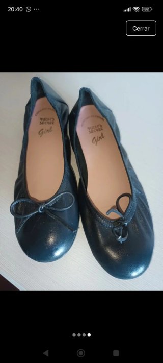 Bailarinas Ruth Secret Piel Azul Talla 35