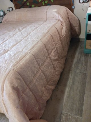 Edredón Matrimonio Rosa/Beige