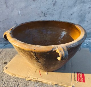 Lebrillo Antiguo Cerámica con Asas