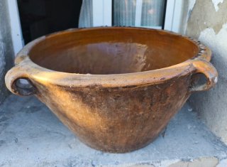 Lebrillo Antiguo Cerámica con Asas