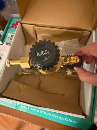 Regulador Argón/CO₂ doble manómetro MIG Y TIG