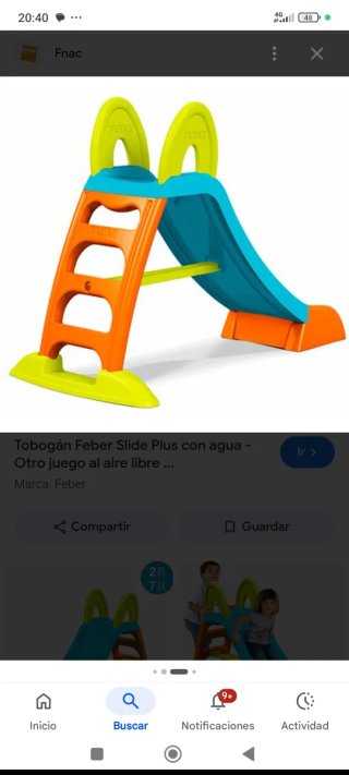 Tobogán Feber Slide Plus con agua