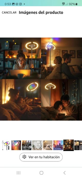 Lámpara de pie moderna LED RGB nuevo precintado