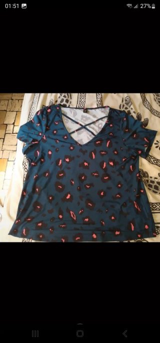 Shein tshirt leopardata Curve XXXL nuova
