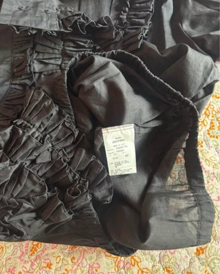 Camicia Grifoni nera con rouches