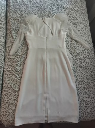 Vestido Novia Civil Blanco