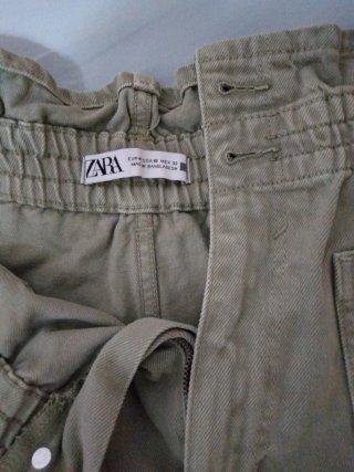 Pantalones cortos vaqueros verde claro