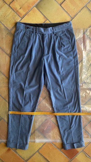 Pantaloni Sartoriali Shein Uomo Azzurri S