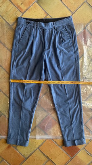 Pantaloni Sartoriali Shein Uomo Azzurri S