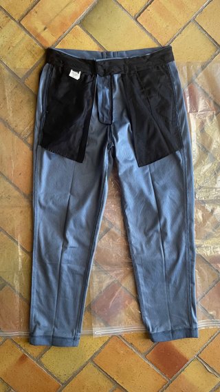 Pantaloni Sartoriali Shein Uomo Azzurri S