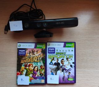 Pack Xbox 360 Kinect + 2 juegos
