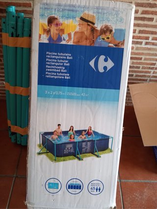 Piscina Rectangular Bali Carrefour 3x2x0.75m