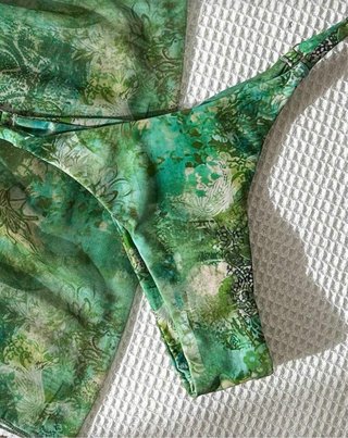 Bikini mujer estampado verde