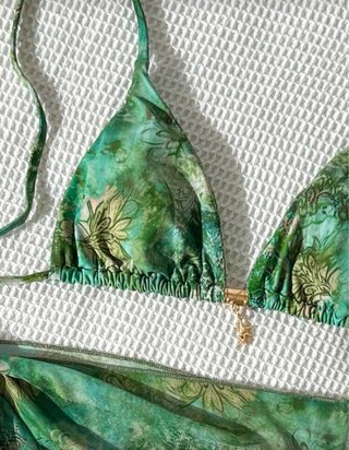 Bikini mujer estampado verde