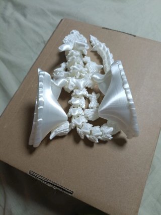Dragón Alado Blanco Impresión 3D