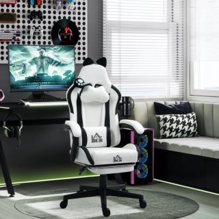 Silla Gaming Negra y Blanca