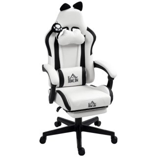 Silla Gaming Negra y Blanca