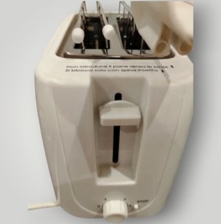 Tostapane Bianco 750W con Pinze per Toast