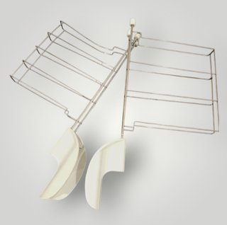 Tostapane Bianco 750W con Pinze per Toast