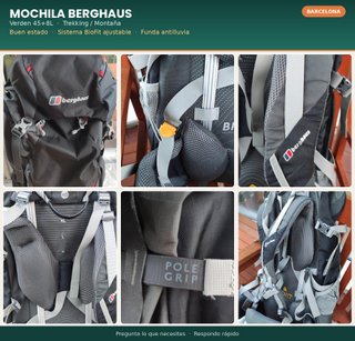 Mochila Berghaus Verden 45+8L Trekking