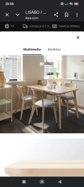 Mesa Comedor Madera Ikea Lisabo