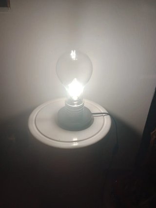Lampada vintage vetro metallo