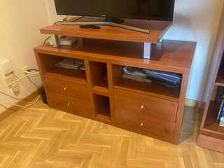 Mueble TV cerezo con cajones