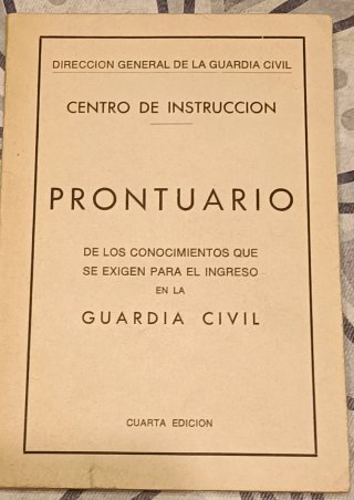Prontuario Guardia civil