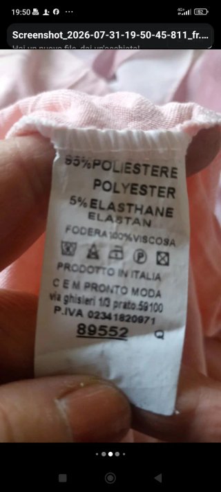 Abito elegante rosa