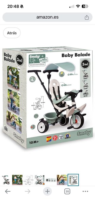 Triciclo Baby Balade 3 en 1