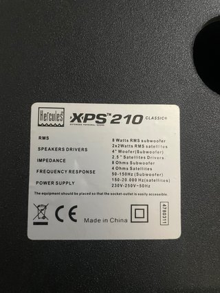 Subwoofer Hercules XPS 2.10