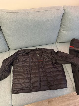 Chaqueta Moto Revit Negra y Gris