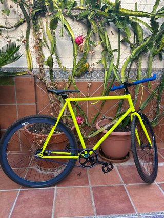 Bicicleta Fixie Amarilla - Hecha a Medida