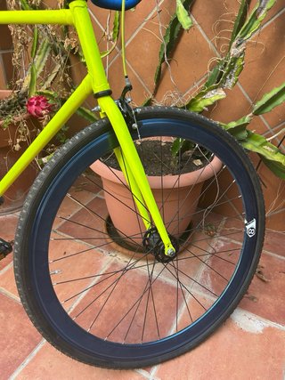 Bicicleta Fixie Amarilla - Hecha a Medida