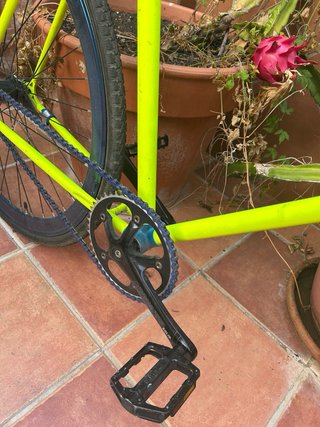 Bicicleta Fixie Amarilla - Hecha a Medida