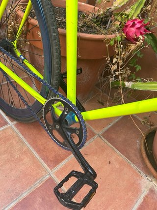 Bicicleta Fixie Amarilla - Hecha a Medida