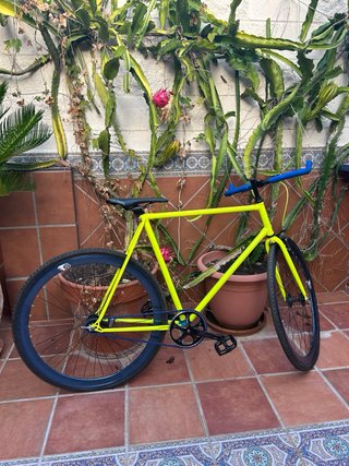Bicicleta Fixie Amarilla - Hecha a Medida